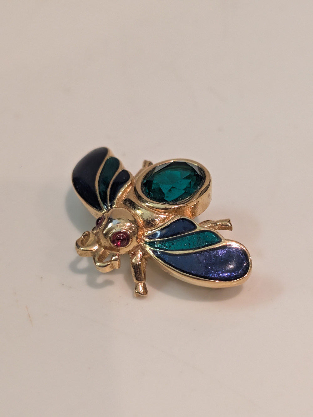 Vintage D'orlan Enamel Bee Brooch!